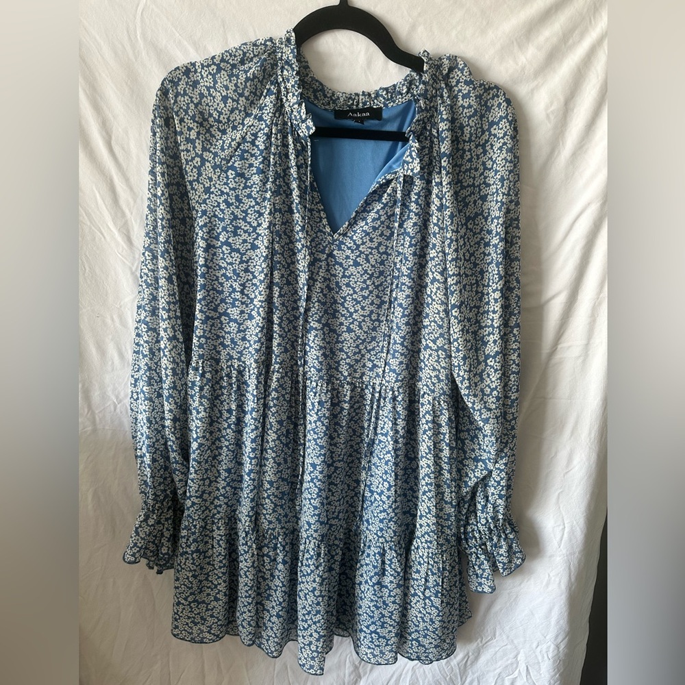 Axian Blue Floral Dress